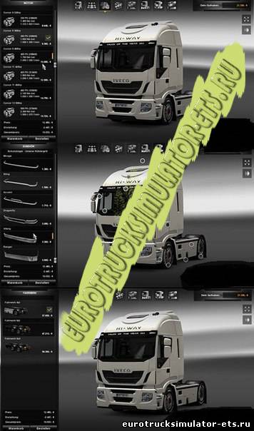 Iveco Stralis Hi Way открытый тюннинг 1.4.1 - 1.4.8 для Euro Truck Simulator 2