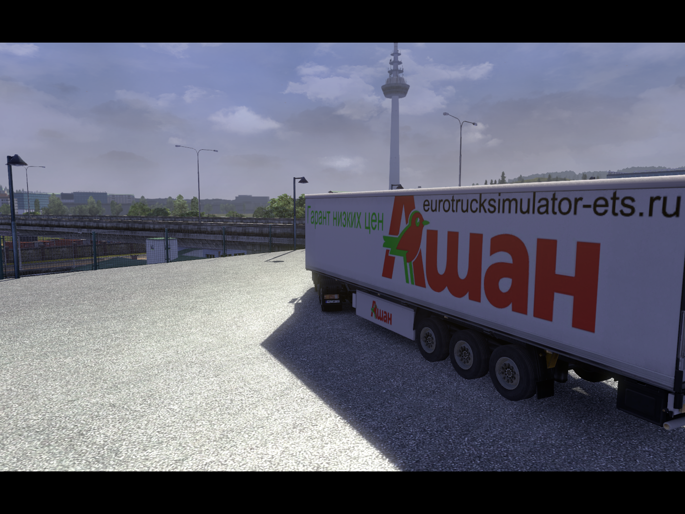 Прицеп Ашан от eurotrucksimulator-ets.ru для Euro Truck Simulator 2