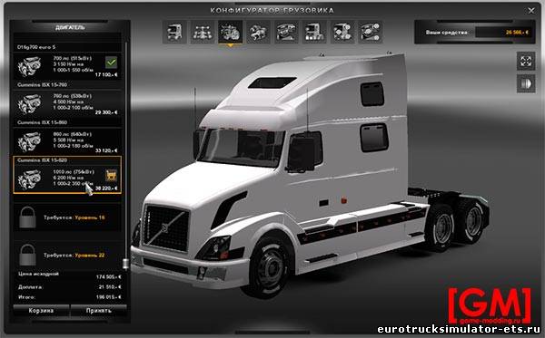 VOLVO VNL 780 для Euro Truck Simulator 2
