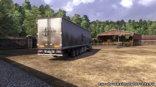 Грязные прицепы версия 2 для Euro Truck Simulator 2