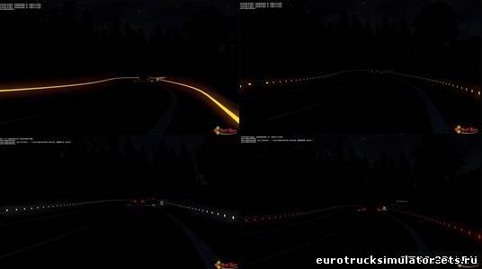 Новые отбойники со светоотражателями для Euro Truck Simulator 2