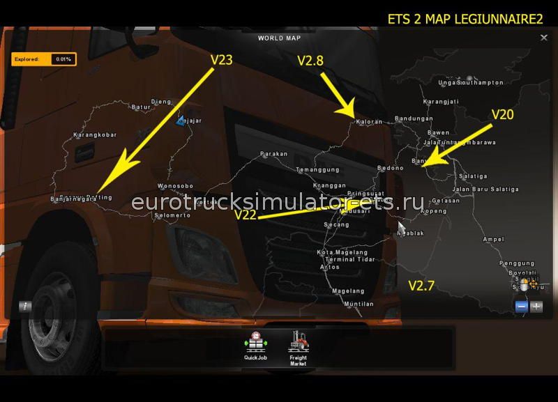 Map legiunnaire2 v26 для Euro Truck Simulator 2