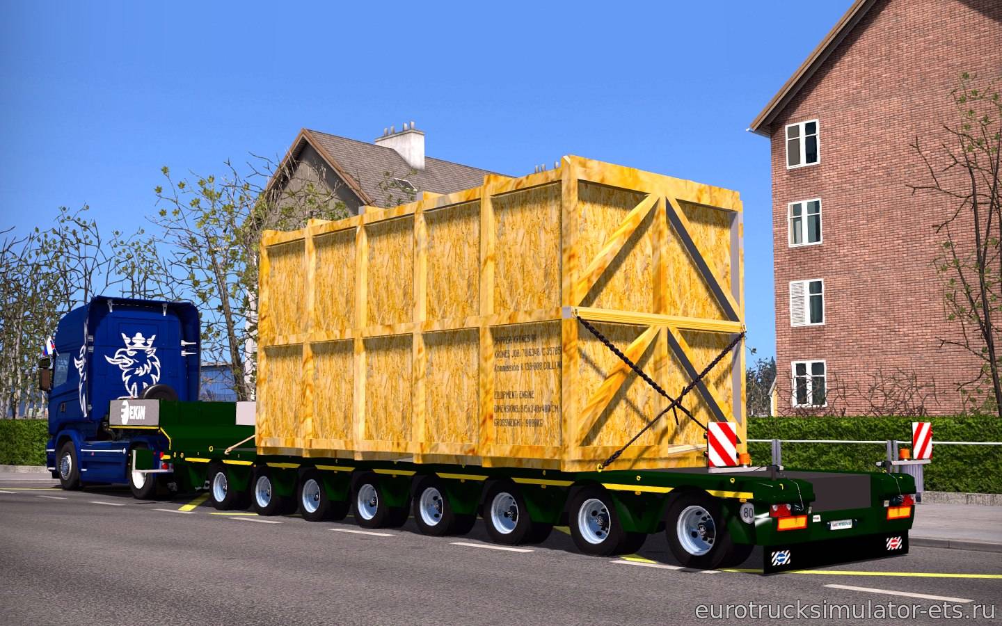 МОД REALISTIC HEAVY TRAILER для Euro Truck Simulator 2