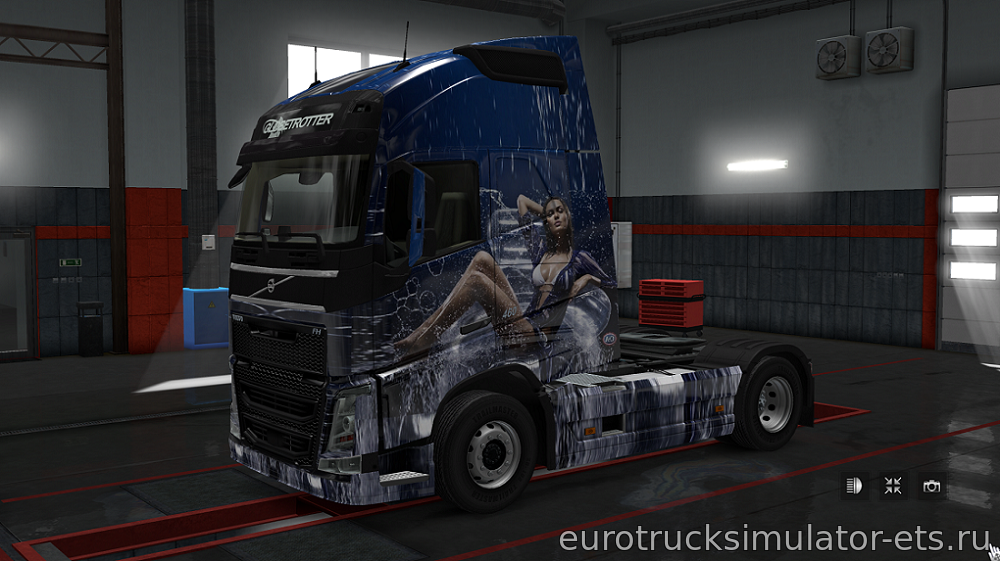 МОД СКИН CATRINEL MENGHIA ДЛЯ VOLVO FH 2012 & VOLVO 2013 для Euro Truck Simulator 2
