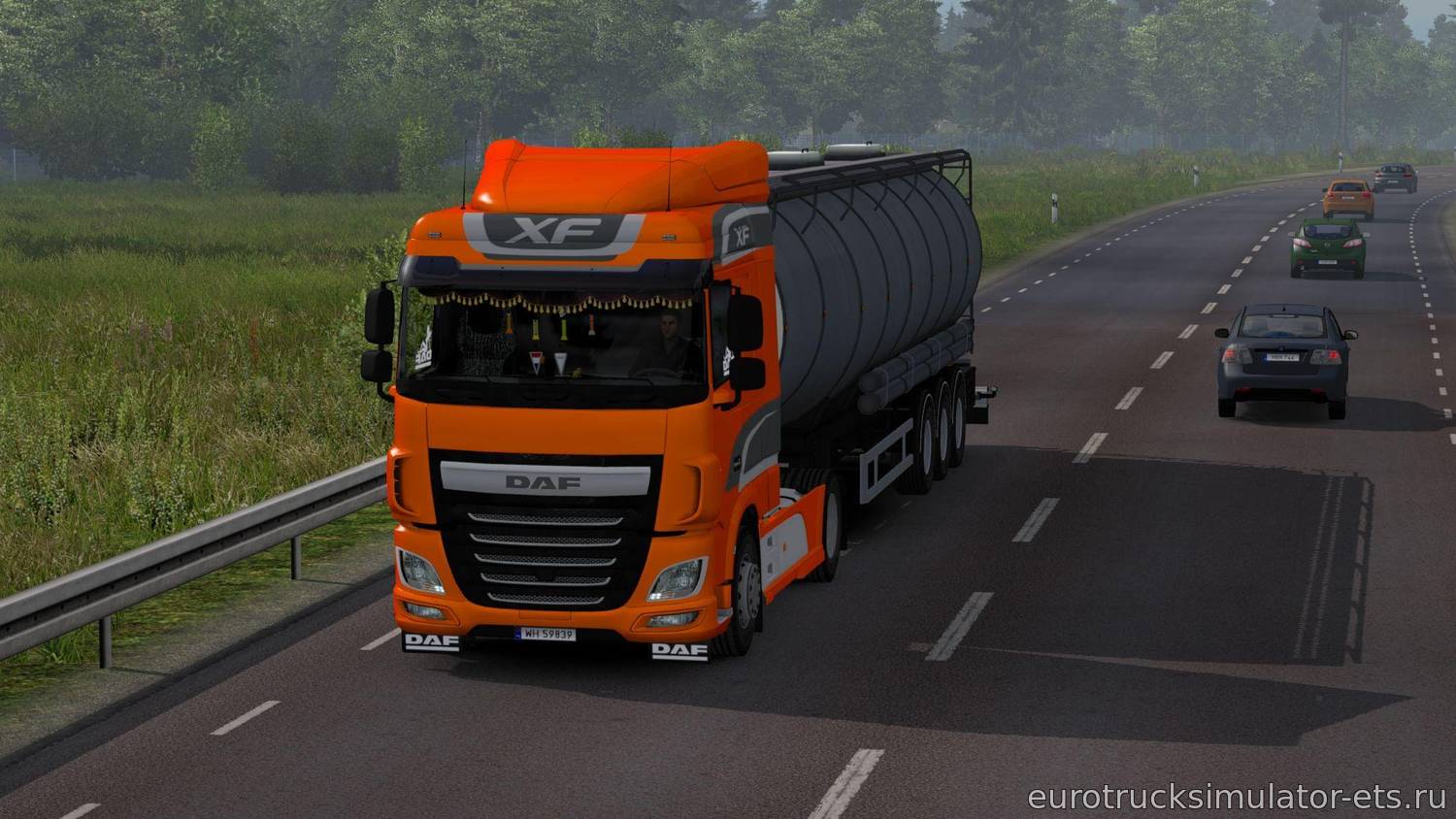 МОД ГРУЗОВИК DAF XF EURO6 V1.7 для Euro Truck Simulator 2