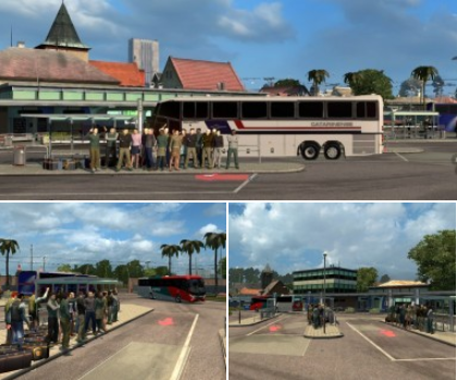 Перевозка пассажиров для Euro Truck Simulator 2