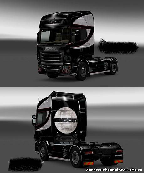 Лунный скин Scania для Euro Truck Simulator 2