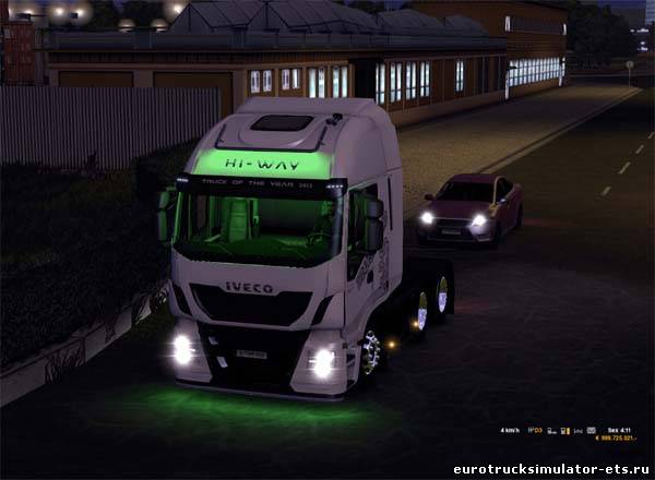 Неон iveco hi-way + салон для Euro Truck Simulator 2