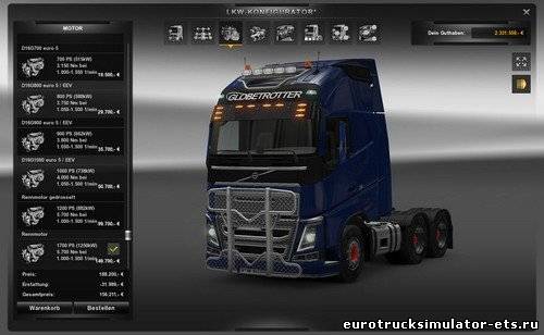 euro truck simulator 2 volvo 2013 двигатель