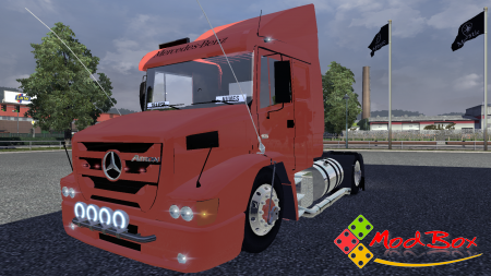 Mercedes-Benz red скин для Euro Truck Simulator 2