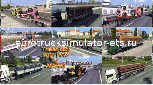 Сборник прицепов от jazzycat для Euro Truck Simulator 2