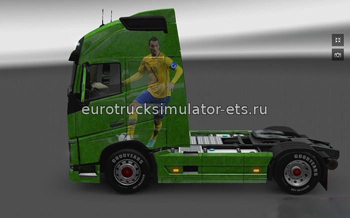 Ибрагимович на Volvo скин для Euro Truck Simulator 2