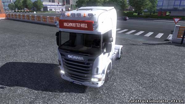 Лайтбокс Highway to hell для Euro Truck Simulator 2