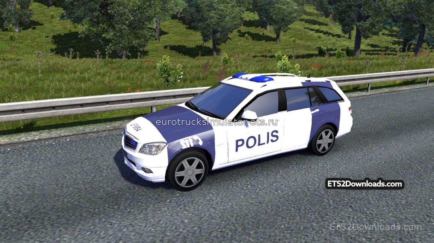 Полицейская машина и Скорая помощь для Euro Truck Simulator 2
