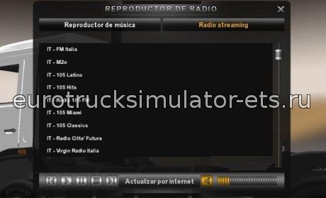Итальянское радио для Euro Truck Simulator 2