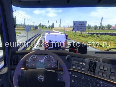 Полиция в трафик для Euro Truck Simulator 2