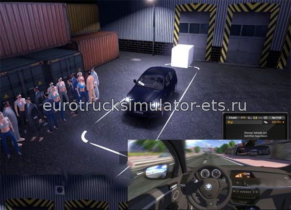BMW X6 + пассажиры для Euro Truck Simulator 2