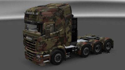 Скин камуфляж на Scania R для Euro Truck Simulator 2