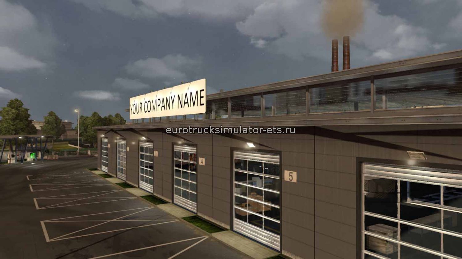Новый гараж с изменяемым названием для Euro Truck Simulator 2