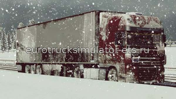 Зимний DAF для Euro Truck Simulator 2