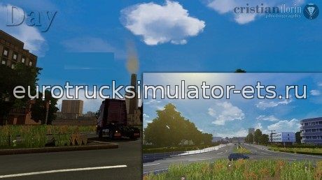 Освещение днем и ночью - графика для Euro Truck Simulator 2