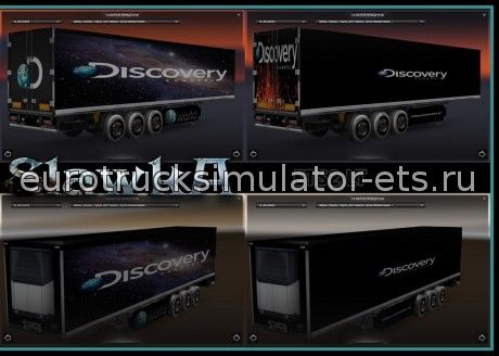 Прицепы канала Discovery для Euro Truck Simulator 2