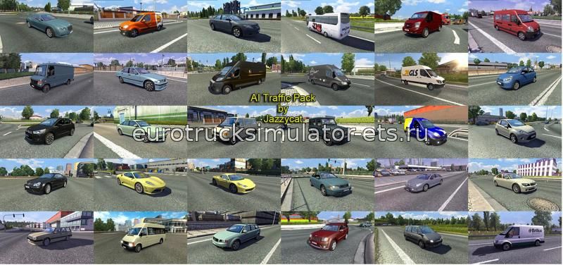 Трафик от Jazzycat v2.5 для Euro Truck Simulator 2