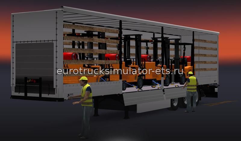 Сборник анимационных прицепов v1.0 для Euro Truck Simulator 2