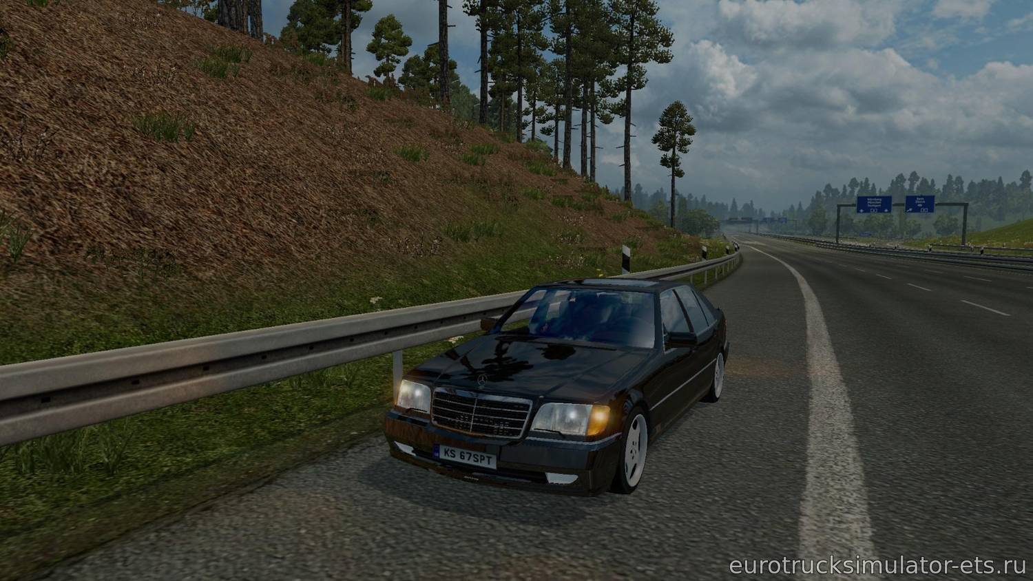 МОД АВТОМОБИЛЬ MERCEDES S600 W140 V1.0 для Euro Truck Simulator 2