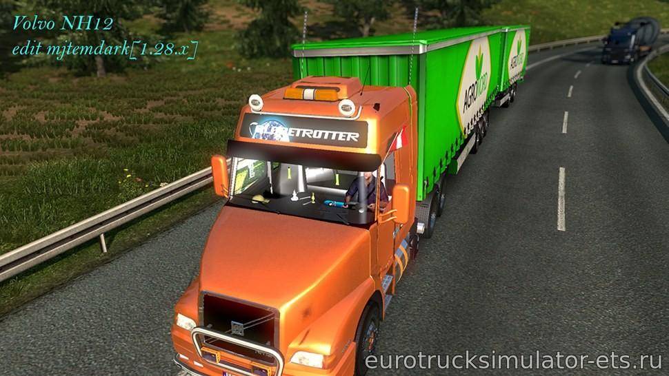 МОД ГРУЗОВИК VOLVO NH-12 V1.28(14.09.17) ДЛЯ EURO TRUCK SIMULATOR 2 для Euro Truck Simulator 2