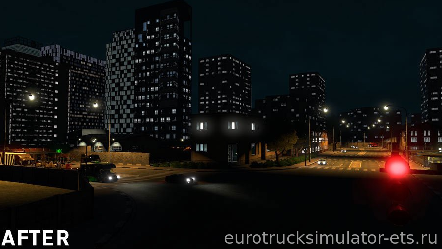 МОД РЕАЛИСТИЧНЫЕ ОГНИ ЗДАНИЙ для Euro Truck Simulator 2
