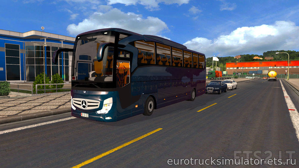 МОД АВТОБУС MERCEDES-BENZ TRAVEGO для Euro Truck Simulator 2