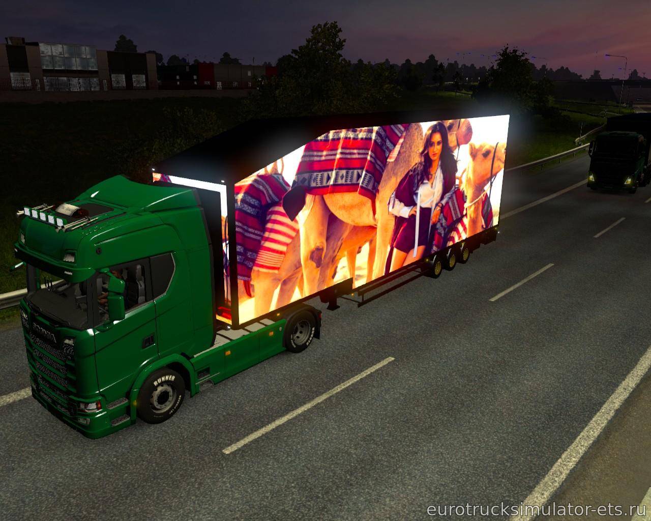 МОД ПАКЕТ ПРИЦЕПОВ KRONE DOUBLEDECKER 40 SKINS V10.0 для Euro Truck Simulator 2