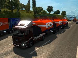 МОД PACK CARGO DOUBLE TRAILERS ВЕРСИЯ 24.10.17 для Euro Truck Simulator 2