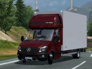 МОД MERCEDES SPRINTER 2014 IZOTERMA ВЕРСИЯ 04.11.16 (V1.21) для Euro Truck Simulator 2