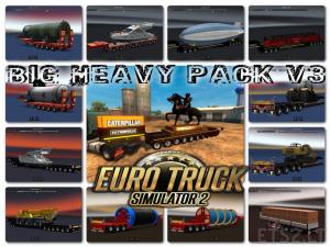 МОД ДОПОЛНЕНИЕ ДЛЯ BIG HEAVY PACK ВЕРСИЯ 3.0 для Euro Truck Simulator 2