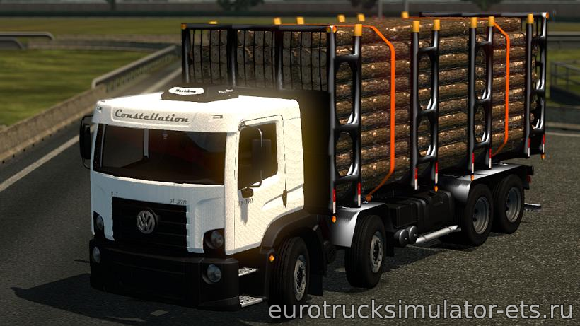 МОД VOLKSWAGEN CONSTELLATION 31-370 + ПРИЦЕП 1.28.X для Euro Truck Simulator 2